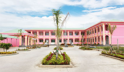 Trường Mầm non Phước Lập vừa được đầu tư xây mới.