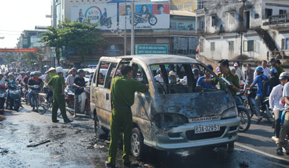 Hiện trường vụ cháy.