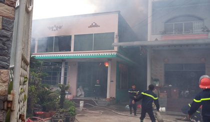 Hiện trường vụ cháy.