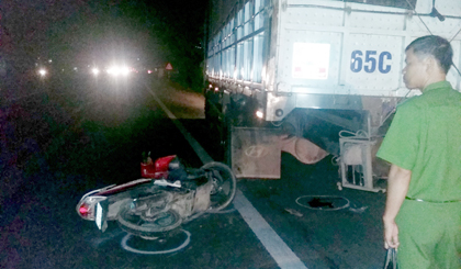 Hiện trường vụ tai nạn.