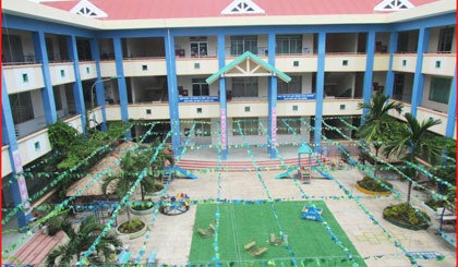 Một góc Trường Mầm non 3-2, TX. Cai Lậy.