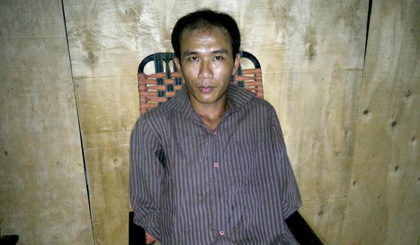 Đối tượng Lê Hoàng Châu và tang vật bị cơ quan chức năng thu giữ.