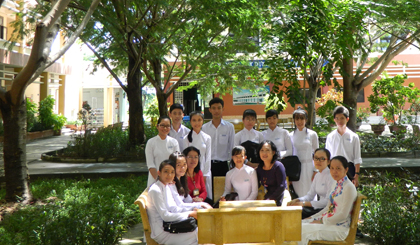 Trường THPT Vĩnh Bình giữ vững danh hiệu trường văn minh xanh - sạch - đẹp.