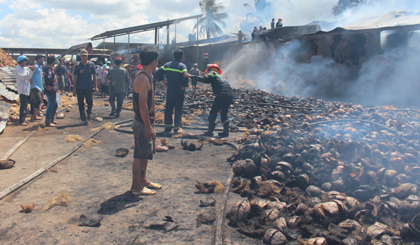 Hiện trường vụ cháy.