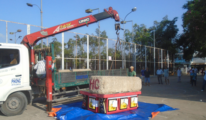 Game bắn cá được phá huỹ bằng cơ giớ